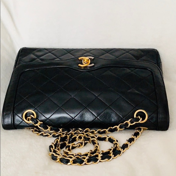 Auth CHANEL 2.55 Paris Limited Jumbo Flap bag - Picture 4 of 8